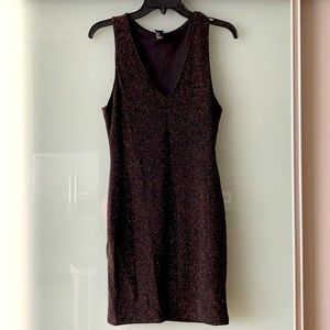 Black/Gold Sparkle Bodycon Dress